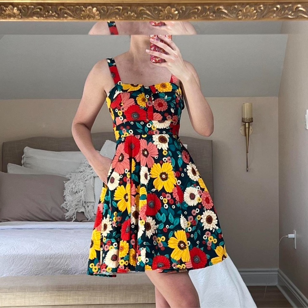 Vibrant Floral Mini Dress